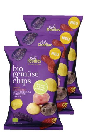 Bio Bunte Kartoffelchips - 3er Vorteilspaket