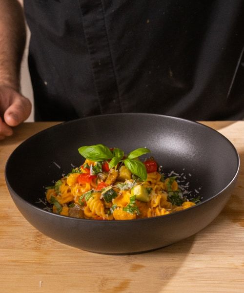 Pasta mit Grilltomatensugo